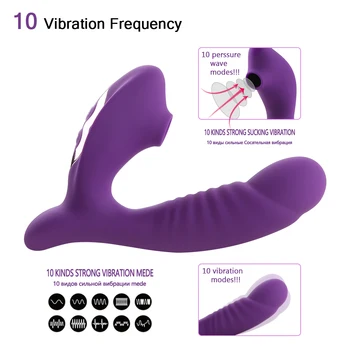 Čiulpti Vibratoriai Moterų Makšties Klitorio Stimuliacija Masturbator Žaislai, 10 Greičio Vibravimo Režimą G Vietoje, Vibratorius, Sekso Žaislai, Moteris
