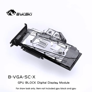 Bykski B-VGA-SC-X GPU Blokuoti Jungiamasis Modulis su Temperatūros Ekranas