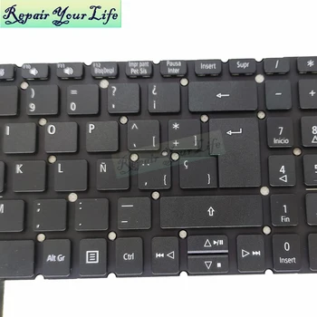 Pakeisti klaviatūras Acer Swift 3 SF315 52 SF315-51G 54G SP ispanijos juoda be rėmelio, didelis enter klavišas klaviatūra originalus naujas