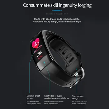 P11 Plus Smart Apyrankę Sporto Smart Žiūrėti Smartwatch EKG 