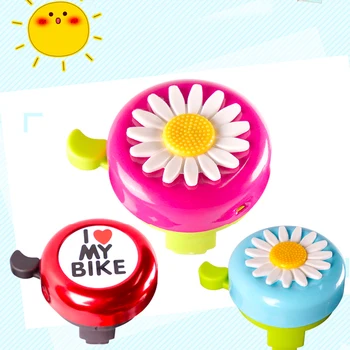 Dviračio ragų bell vaikų metalo signalizacijos sirena mielas dviratį Gėlių rhandlebar vaikams, vaikų saugos jojimo signalizacijos kelių lound garsas automobilio