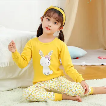 Ilgomis rankovėmis Berniukams Sleepwear Vaikų Pižama Totoro Homewear Animacinių filmų Pižamos naktiniai drabužiai Vaikams Baby Girl Drabužiai Žiemos Medvilnės Rinkinys