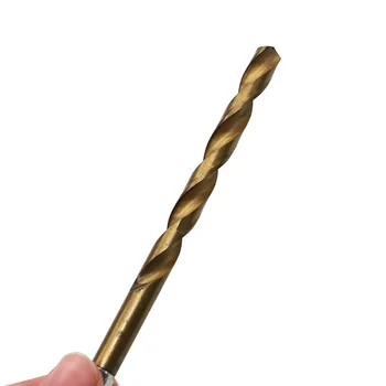 13pcs Grąžtas HSS Metalo Padengtas Titano Twist Drill Nustatyti 1.5 ~ 6,5 mm su 1/4
