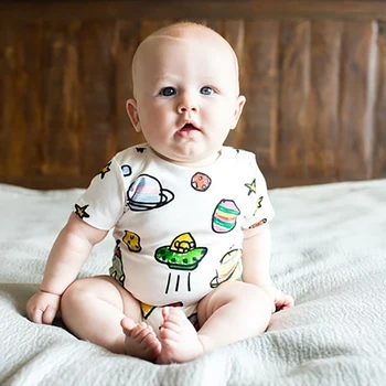 TinyPeople 2020 kūdikių onesies vasaros trumpomis rankovėmis medvilnės audiniai jumpsuit bebe bodysuit kūdikių berniukų romper mielas naujagimių drabužiai