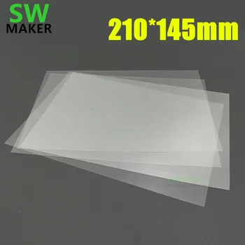 SLA DLP 3D spausdintuvo dalys UV dervos F46.FEP PTFE membrana su klijų sluoksnis Prilimpa Rezervuaro Danga flim 210*145mm dydis