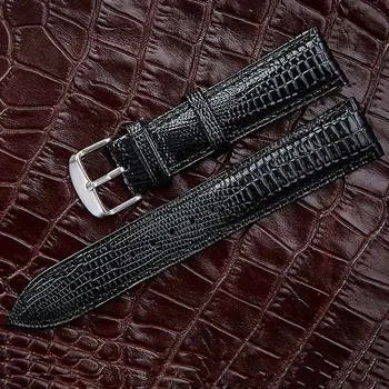 2020 Mados Odinis Laikrodžio Dirželis Juodos Rudos spalvos Krokodilo odos Raštas Odos Watchband 12mm kaip 14mm 16mm 18mm 20mm 24mm 22mm