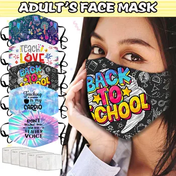 5Pc mascarillas suaugusiųjų kietas kaukė mokytojas vėjo ir dulkių plaunamas ir daugkartinio naudojimo mados apsaugos burnos ir nosies kaukė masque 50*