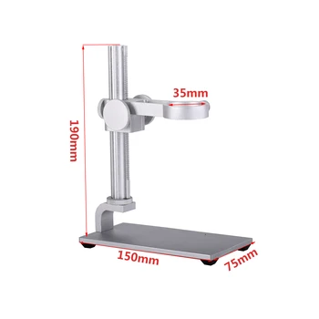HAYEAR Mini Aliuminio Lydinio Stovas USB Mikroskopo Stovo Laikiklio Laikiklis Mini Įsitvirtinti Stalo Rėmas Mikroskopu Remontas Litavimo
