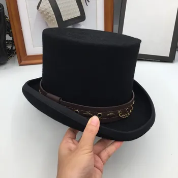 Prezidentas vilnos, skrybėlės moterims ir vyrams parodyti Seras Bžūp, mados bžūp skrybėlę džentelmenas bžūp skrybėlę diržo atkurti senovės būdai