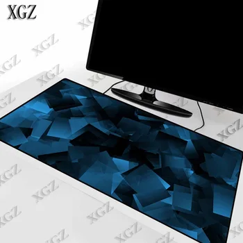 XGZ Mėlyna Formų Abstrakčių Žaidimų Kompiuterinių žaidimų Kilimėlis Didelis Žaidimas Guma Užrakto Krašto Pelės Kilimėlis Anime Didelis Mause Pad KOMPIUTERIUI Laptopo