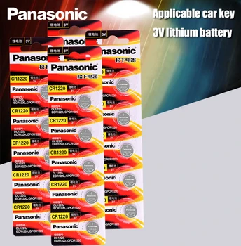 20pcs Originalaus Panasonic CR1220 Mygtuką Cell Baterijos CR 1220 3V Ličio Monetos Baterija BR1220 DL1220 ECR1220 LM1220