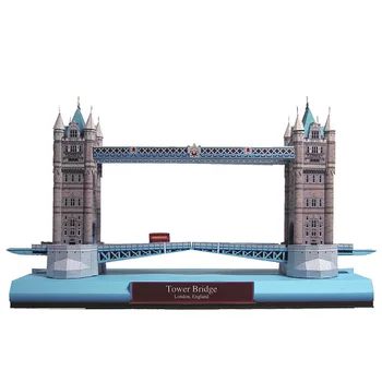Jungtinė Karalystė Tower Bridge, Lankstymo, Pjovimo Mini 3D Popieriniai Architektūros Papercraft 