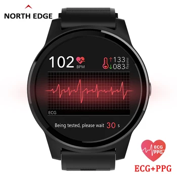 Šiaurės Krašto Vyrų Smart Laikrodžiai Sporto Sveikatingumo Veiklą, EKG PPG Kraujo Spaudimas, Širdies ritmo Monitorius Apyrankė IP67 atsparus Vandeniui Laikrodis