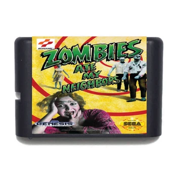 Zombie Valgė Mano Kaimynai NTSC-JAV 16 bitų MD Žaidimo Kortelės Sega Mega Drive Genesis