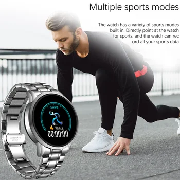 LIGE Vyrų Smart Elektroninių Žiūrėti Prabanga Kraujo Spaudimas Skaitmeninių laikrodžių Mados Kalorijų Sporto žiūrėti netrukdyti
