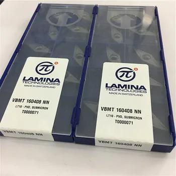 VBMT160408NN LT10 Originalus LAMINA karbido įterpti su geriausios kokybės 10vnt/lot nemokamas pristatymas