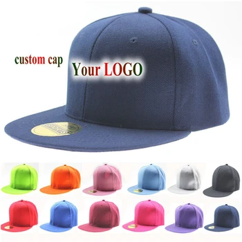 1ps individualų logotipą, hip pop cap medvilnės Vyrai Moterys Beisbolo kepuraitę Tuščių Akių Reguliuojamas Skrybėlę Suaugusiųjų Vaikų Vaikų snapback skrybėlę