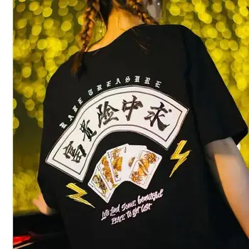 2020 Naujas Kinų Stiliaus Pasisekė Išspausdinti trumpomis Rankovėmis T marškinėliai, vyriški Marškinėliai Vasaros Hip-Hop Atsitiktinis Viršūnes Tees Streetwear
