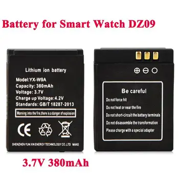 1pc/3Pcs 380mAh SmartWatch Li-jonų polimerų baterija DZ09 Smart Watch Baterija KSW-S6 RYX-NX9 A1 Smart Žiūrėti