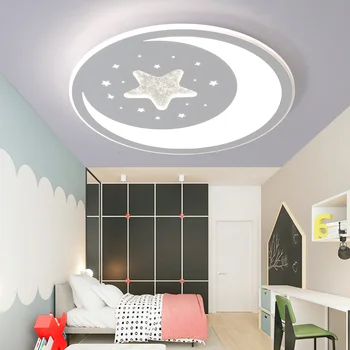 Vaikų kambario Šviestuvai lubų lempa ultra-plonas led animacinių filmų berniukas, mergaitė, šiltas miegamasis, studijų kambaryje eilėje studijų šviesos