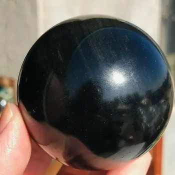 1pc Unikalus obsidianas kamuolys natūralių kristalų energijos gijimas namų dekoravimo dovana