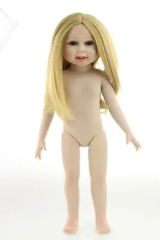Visą vinly atgimsta American baby doll realus Mergina, 45 cm Dovanų lėlės reborn baby žaislai dress up princess Boneca Brinquedos
