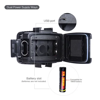 Andoer 5500K Fill-in LED Šviesos Lempa, w/ Baterijos 2vnt Montavimo Bazė 3 Filtras GoPro Hero Veiksmo Kameros Canon Nikon Sony DSLR