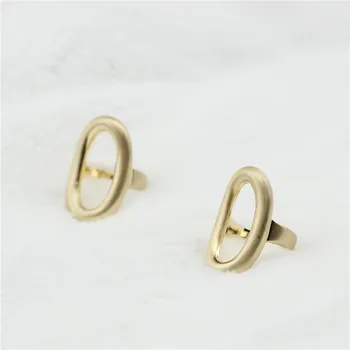 Anslow Unikalaus Dizaino Žalvario Papuošalai paauksuotas Ovalo Moterų Moterų Piršto Žiedą Pora Mėgėjams Pažadas Žiedai Aukštos Kokybės LOW0061AR