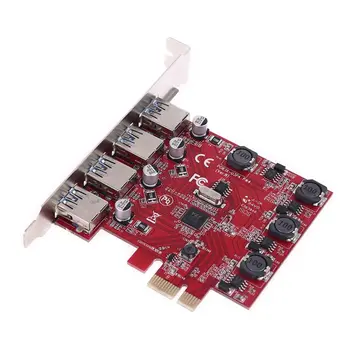 Vl805 chipset pci-e su usb3.0 plėtros valdybos nepriklausomas elektros energijos tiekimo pcie 4 usb high speed darbalaukio kortelės adapteris