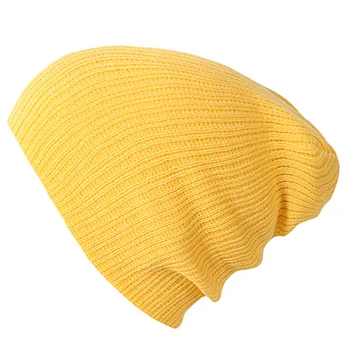 Rudenį ir žiemą vientisos spalvos dryžuotas galvos dangtelis beanie skrybėlių šiltas megzti skrybėlę earmuffs vilnos kepurė