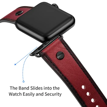 Odinis dirželis Apple žiūrėti 5 juostos 44 mm 40mm iWatch juosta 42mm 38mm Aukštos Klasės watchband apyrankė 