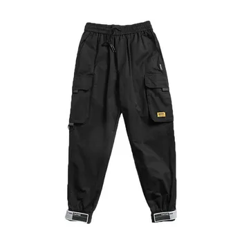 2020 kišenėje darbo drabužiai vyrų spalvų kratinys atsitiktinis bėgiojimas mados taktinės kelnės tendencija Harajuku gatvėje atsitiktinis kelnės kelnės