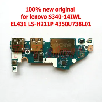 NAUJI originalus Lenovo S340 S340-14IWL nešiojamas maitinimo apačioje usb SD kortelių skaitytuvas valdybos 5C50S24930 LS-H211P nemokamas pristatymas