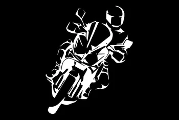 Berniukas Dėvi Šalmą Simpatijų Jo Kūnas ant Motociklo Automobilių Lipdukai Automobilio Stilius PVC 15cm X 12cm Vinilo Motorcycl Priedai