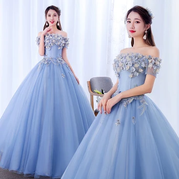 Quinceanera Suknelės 2020 Naujas Gryffon Klasikinis Šalis Keltas Kamuolys Suknelė Nuo Peties Saldus Gėlių Spausdinti Plus Size Vestidos