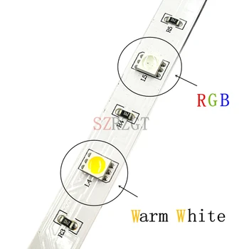 LED Juosta 5050 RGBW DC12V Lanksti LED Šviesos RGB + Balta / RGB + Šiltai Balta 60 LED/m 5m/daug.