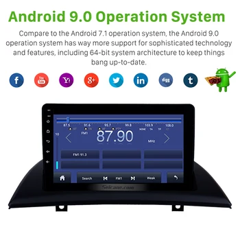 Seicane 9 colių Android 9.0 IPS Automobilių GPS Galvos Vienetas Grotuvo 2004-2007-2012 BMW X3 E83 2.0 i 2.5 aš 2.5 si 3.0 i 3.0 si 2.0 d 3.0 d, 3.0 sd