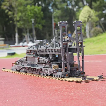 KAZI KY10005 3846pcs Dideles Karines Kovoti Legoes Blokai Vokietija 800 Mm Sunkiųjų Gustavas Traukinio Ginklą Suaugusių Vaikų Dovana Žaislai