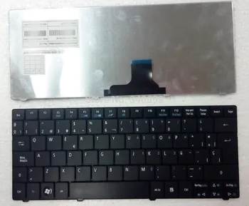 Nemokamas pristatymas Naujos nešiojamojo kompiuterio klaviatūra Acer Aspire one 751 751h 752 753 za3 721 722 Klaviatūra SP ispanijos Teclado Juoda