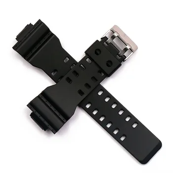 16mm gumos dirželis vyrų pin sagtis sporto vandeniui silikono dirželis Casio g-shock laikrodį priedai moterų žiūrėti juosta