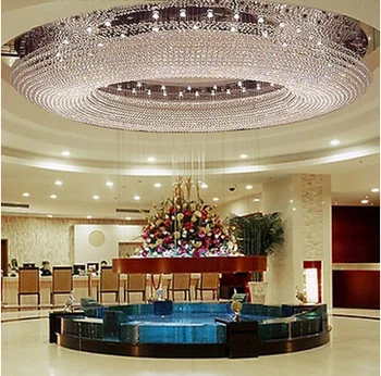 1 1.5 2 3 metrų LED ovalo kambarį kristalų lempos high-end atmosfera lubų lempa viešbučio fojė, led apšvietimas, šviestuvas už kambarį