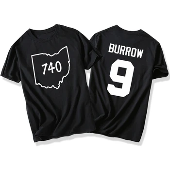 Joe Burrow 740 Marškinėlius 2020 Medvilnės, Trumpomis Rankovėmis Marškinėlius Naujas Streetwear Hip-Hop Atsitiktinis Mados Tees Marškinėliai Vyrams Harajuku Vasaros Viršūnes