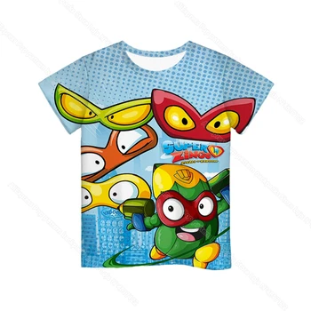 Vasaros Vaikų 3D Spausdinimo Super Zings T-shirt Vaikai Superzings Serijos 6 T Marškinėliai Berniukams Mergaičių Animacinių, Anime Tee Viršūnes Bamblys Marškinėlius