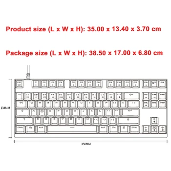 Naujausias Motospeed CK82 RGB Žaidimų Mechaninė Klaviatūra Anti-Šešėlius LED Backlight, USB Laidinė Klaviatūra Lazerinės PC Gamer Kompiuteris