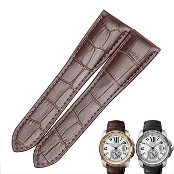 WENTULA Watchbands už KALIBRO DE CARTIER W7100037 W7100041 W7100039 veršiuko odos juosta natūralios Odos watchbands