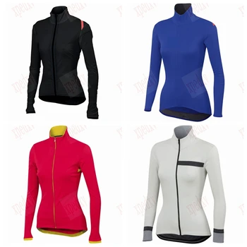 Dviračių lenktynėse drabužius 2020 m. Pavasarį dviračiu ilgomis rankovėmis Jersey moterims poliesteris Italija Prancūzija komandos marškinėlius užsakymą ropa ciclo
