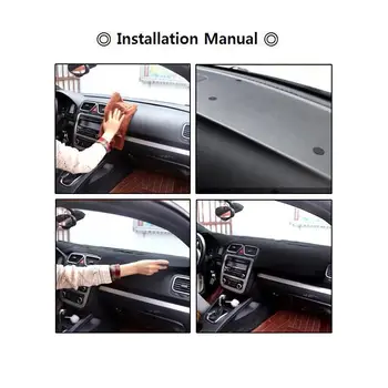Automobilio prietaisų Skydelio Dangtelis Mazda 3 M3 BL 2009 2010 2011 2012 2013 Saulė Pavėsyje DashMat galiniu langu Padengti Kilimų Anti-UV, neslidžia 1Pc