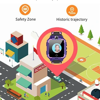 4G Vaikų Smart Žiūrėti Sukasi ratukas GPS Padėties Dual fotoaparatai, Vaizdo Skambinimo Vandeniui Vaikams Žiūrėti Saugos Apyrankė T10-360° 1pc