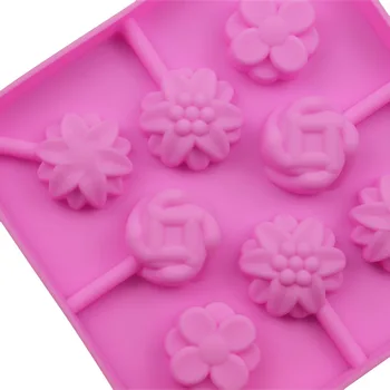 1PC gėlių silikono saldainis pelėsių ice cube ledų pelėsių virtuvės įrankį 