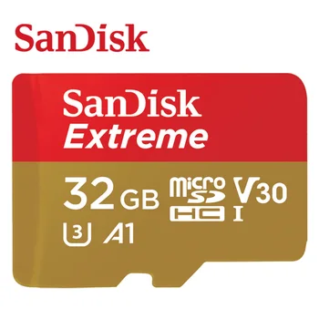 SanDisk Extreme 128GB 64GB 32GB microSDHC SDXC UHS-I Atminties Kortele micro SD Kortelė TF Kortelę 100MB/s Class10 U3 Su SD Adapteriu